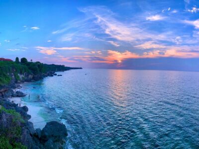 Keindahan sunset di Pantai Tegal Wangi Jimbaran