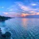 Keindahan sunset di Pantai Tegal Wangi Jimbaran