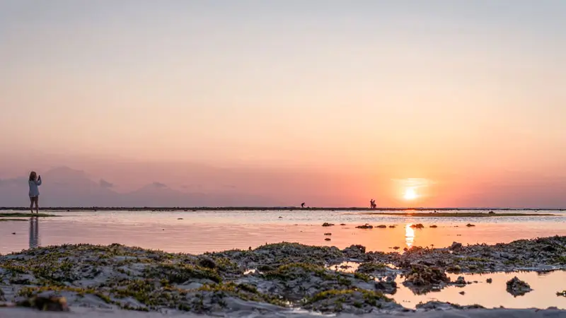 Matahari terbenam di Gili Trawangan